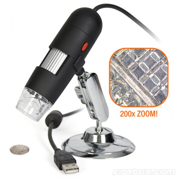 USB MICROSCOPE, 1000X ZOOM 8 LED USB 2.0 DIGITAL MINI MICROSCOPE