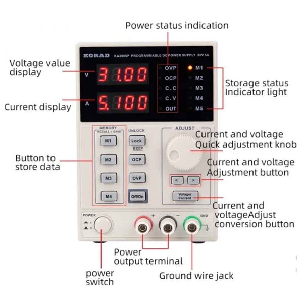 KORAD Programmable DC Power Supply KA3005D