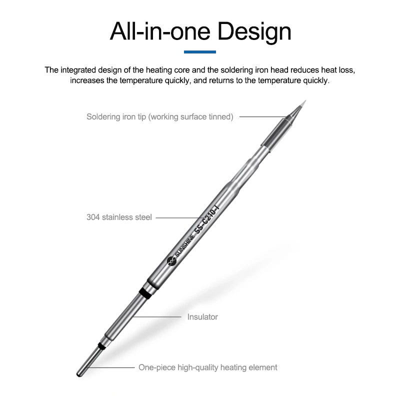 Sunshine SS-C210-I Soldering Iron Tip for T210