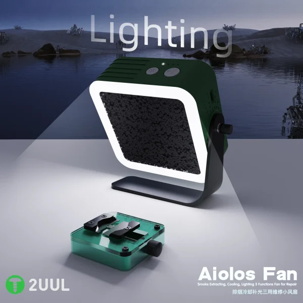 2UUL AIOLOS All-In-One Smoke Extraction and Cooling Fan With LED Light - Image 7