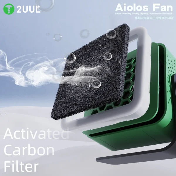 2UUL AIOLOS All-In-One Smoke Extraction and Cooling Fan With LED Light - Image 4